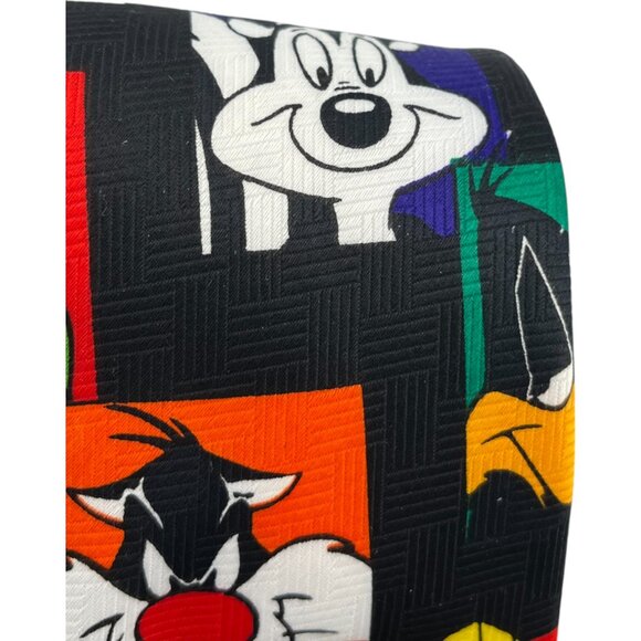 Vintage Looney Tunes Character Tie 1998 Polyester 56" L 4" W - Picture 7 of 11